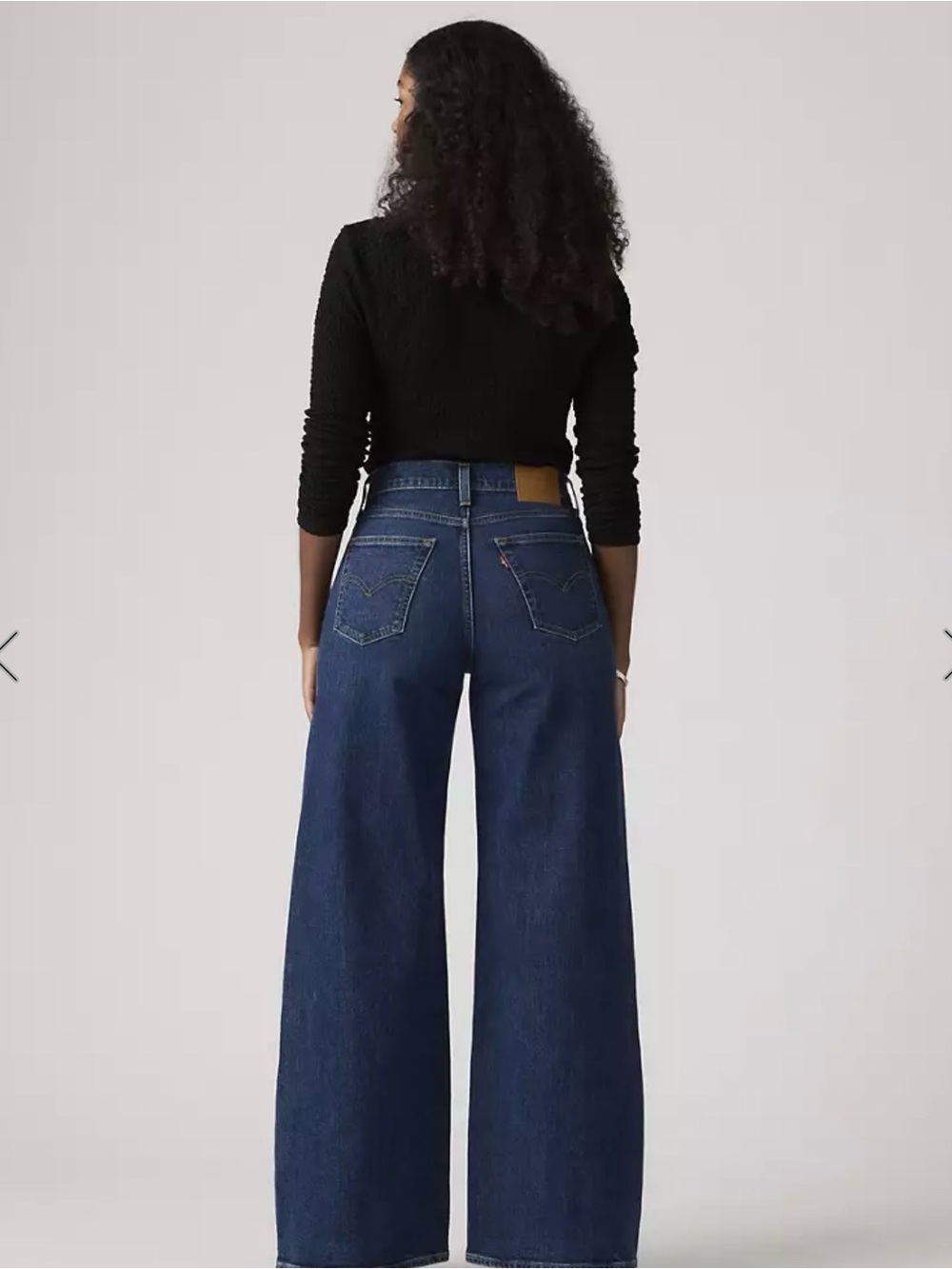 Levi's Wide-Leg High-Rise Jeans — Dark Blue Denim - Picture 3 of 7